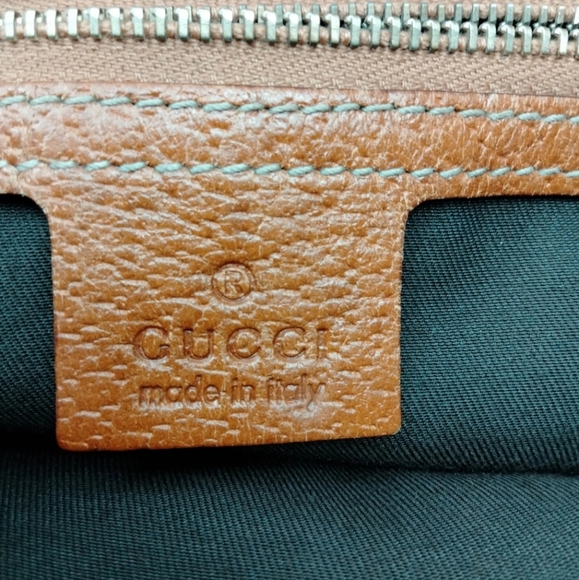 GUCCI GG Top Handle Canvas and Leather Y2K Vintage Bag - Picture 7 of 8